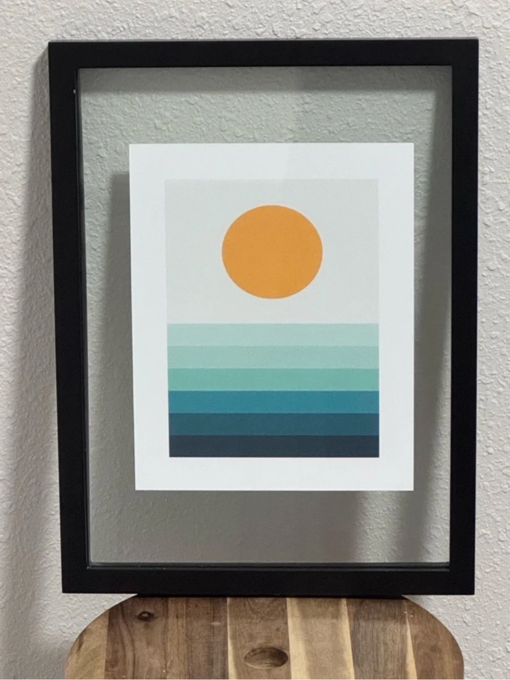 MCM Custom Sunset Giclee Print 8x10 & Project 62 Black 11x14 Wood Floating Frame